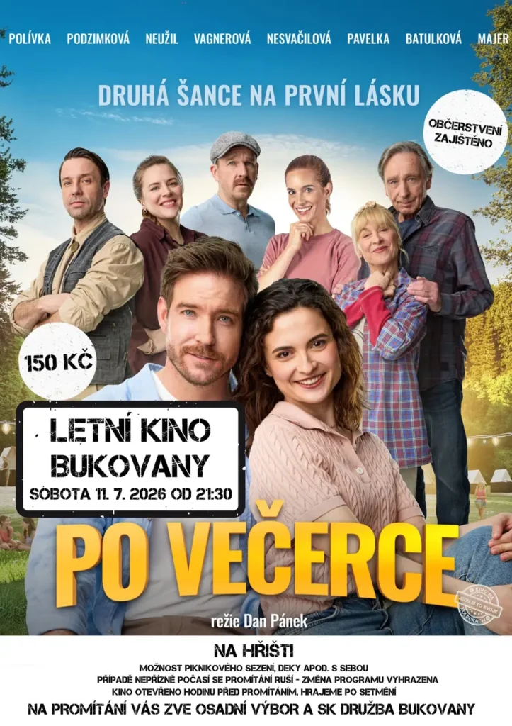 Kino Bukovany - po večerce - 11-7-2026