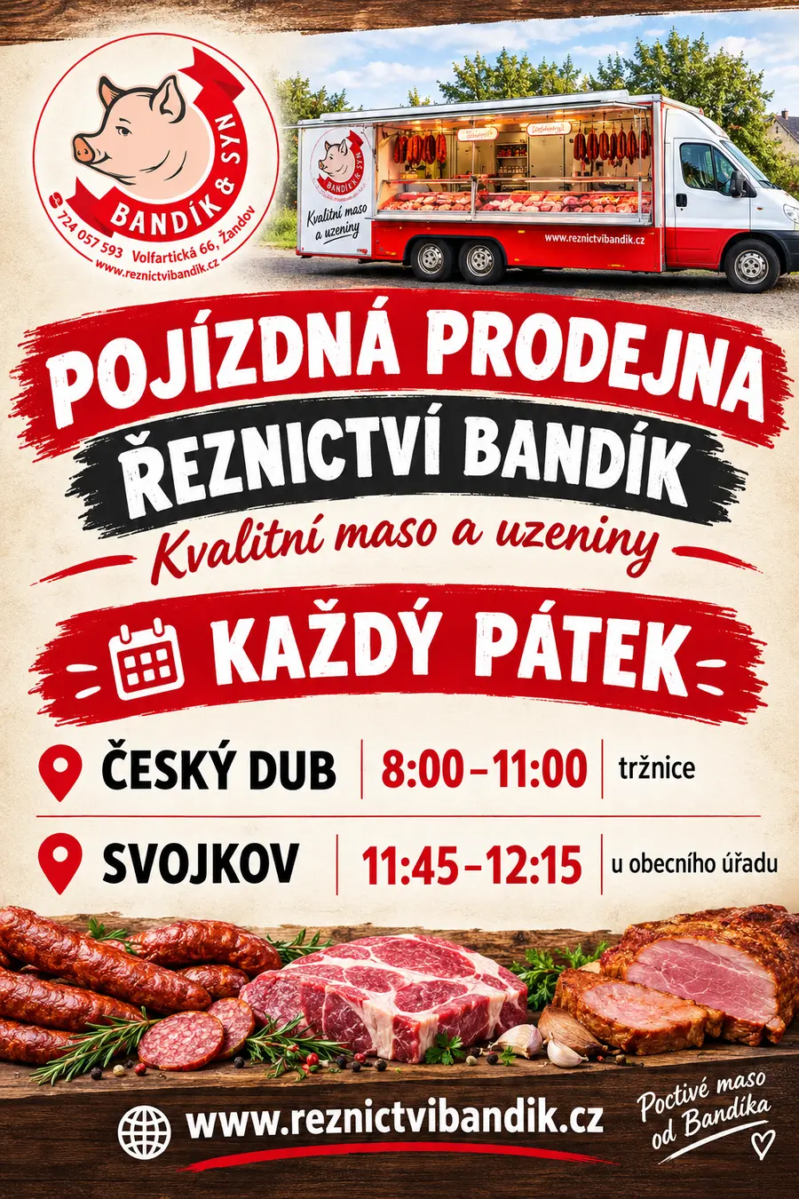 Pojízdná prodejna Bandík